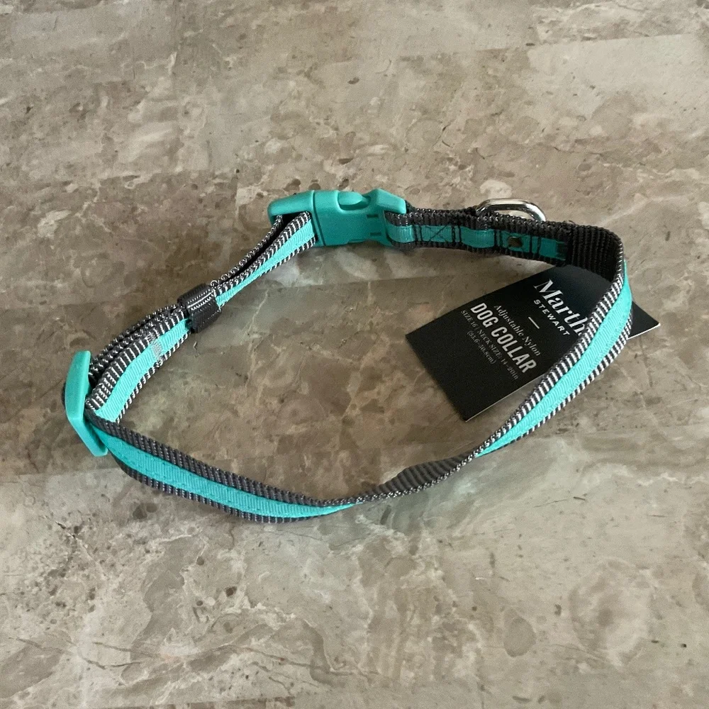 MARTHA STEWART Adjustable Dog Collar Size 16 Neck Size 14”-20”